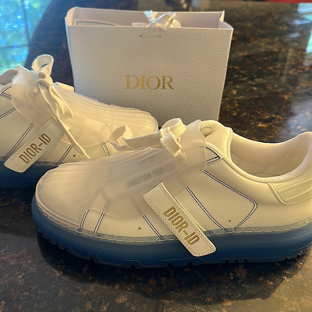 White Multi Dior Dior-Id Sneakers Size 7.5